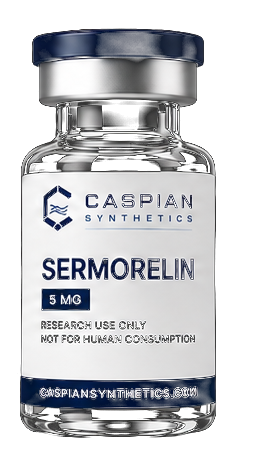 Sermorelin research vial, research use only